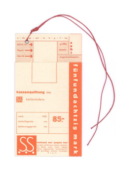 design-is-fine:  Laszlo Moholy-Nagy, price tags for Schroeder