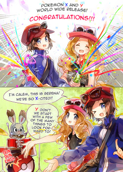 pokemon-xy:  Surprise!!! Happy Pokemon XY World Release Day!