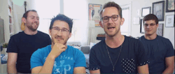 seans-infected-retinas:  Markiplier and Matthias doing Challenges (x) (x) (x) (x)  Oh the fun times we have :D