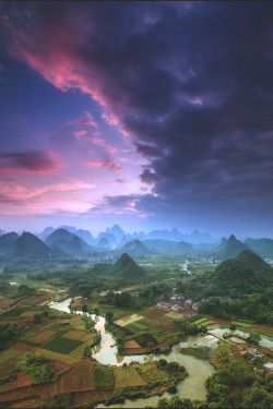 elvenlake:  Guangxi karst hills