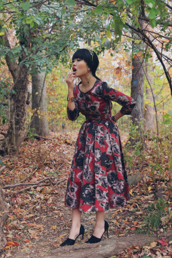 racheletnicole:  Nicole in Thorns And Roses from the self-photographed series, Fleur Du Mal, by Rachel &amp; Nicole LUBLU dress, Express Earrings, Sara Designs NYC bracelets, Zara shoes    Follow our adventures on instagram &amp; facebook! 