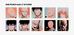 elliejoys: One Punch Man Icons // Requested by anon [VIEW HERE]
