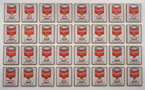 blondebrainpower:Campbell’s Soup Cans, 1962By Andy Warhol 