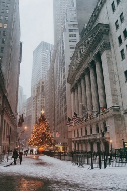 wolverxne:  New York Christmas at the Stock Exchange ~ Vivienne