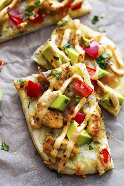 do-not-touch-my-food:    Chicken Flatbread with Chipotle Ranch