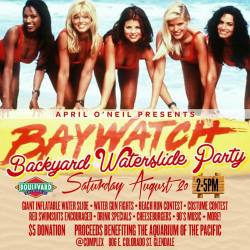 I&rsquo;m throwing a Baywatch themed party @complexla! We got a giant inflatable waterslide &amp; I&rsquo;m super excited about it! It&rsquo;s gonna be a fun day with proceeds benefitting the Aquarium of the Pacific! (at Complex)