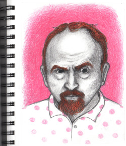 shannonknight:Louis C.K. getting the pink polka dot treatment,