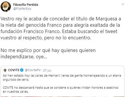 Homenajes a asesinos a ninguno. Honores tampoco.