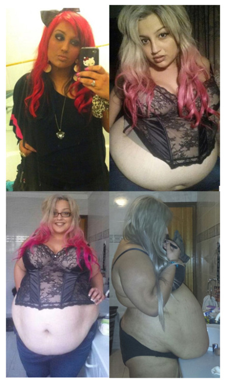 theweightgaincollection:  The amazing Mschunky: the less red hair, the more fat belly 