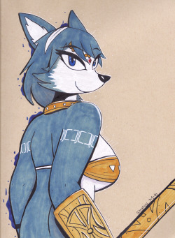 stratica:Pretty bored earlier so I drew the blue fox wonder.