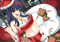 sexybossbabes:  Christmas beauties // more of it ? :) source:Konachan.com