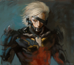 provoltagecosplay:  Fan art  sketch tribute to MGR Raiden.^^