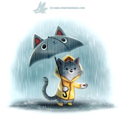 cryptid-creations:  Daily Paint 1293. Downpurr by Cryptid-Creations