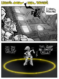 karniz:  Overwatch: Comic of Lucio’s new heal radius!Digital