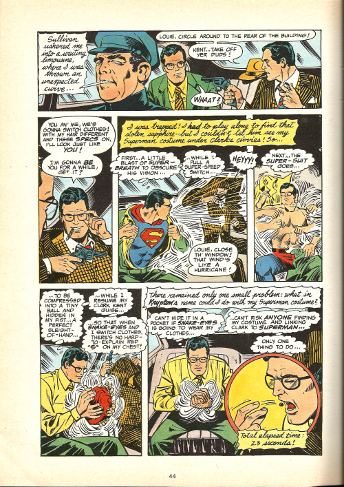 The Tattoo Switcheroo by Martin Pasco, J.L. Garcia-Lopez & Vince Colletta. From Superman Official Annual 1980 (DC Comics/Egmont Publishing). From a car boot sale, Nottingham.   Silver Age Superman story checklist: Previously unnoticed exact doppelgang