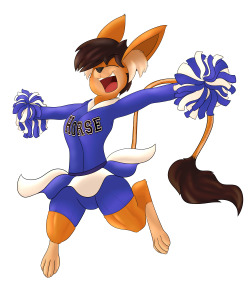 likeableartist:  Cheerleader Likeable cheering all of you on!