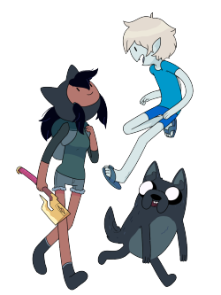 check out my ripoff OCs, Marceline the Human, Finn the Vampire