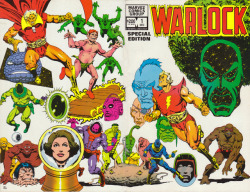 Warlock No.1 (Marvel Comics, 1982). Cover art by Jim Starlin.From