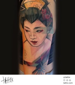 tattrx:  Marie Kraus - Geisha  tattrx.com/artists/marie-kraus