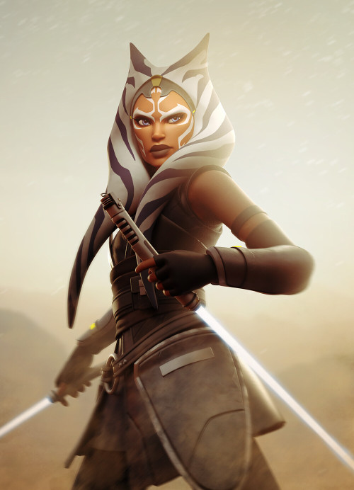 fantasy-scifi-art:  Ahsoka by Laura Peltomäki 