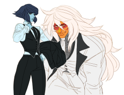 happyds:  someone asked for lapis and jasper in suits ! :) 