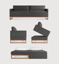 occupydesign:Diplomant Modern Sleeper Sofa - a sofa by day, peacekeeper