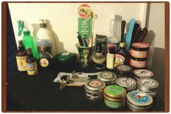 churro-castillo:  My grease and shaving collection is growing!