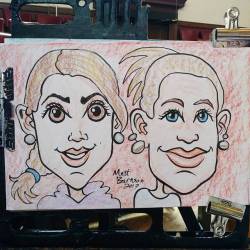 Drawing caricatures at Memorial Hall in Melrose!  #art #drawing