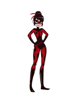 itty-bitties-posts:  Had time to do a quick Ladybug costume redesign! 