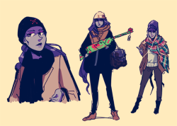 eiffelart:modern fashion study - overwatch characters and their