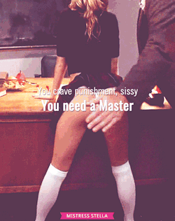 superior-mistress-stella: You crave punishment sissy. You need