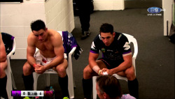 roscoe66:  Cooper Cronk and Billy Slater of the Melbourne Storm