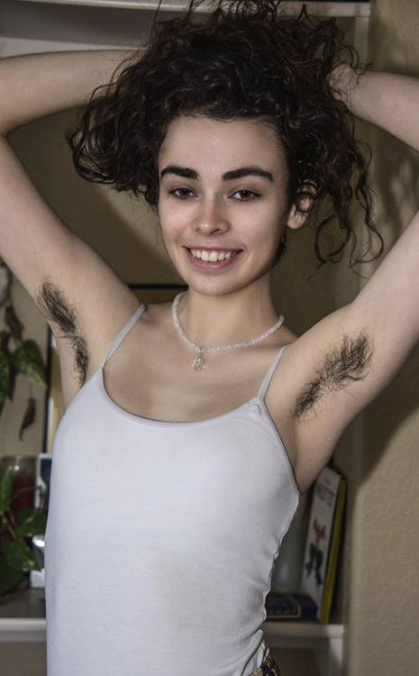 vux1974: lovemywomenhairy:  I knew by looking at this cutie’s eyebrows that if she chose not to shave she would have a massive bush and awesome pits!! And she sure does!!! Absolute perfection!!!!  Amazing woman loving the hair❤️ 