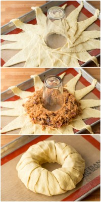 foodffs:BARBECUE CHICKEN CRESCENT ROLL RINGReally nice recipes.