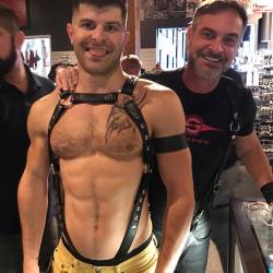 mr-s-leather:  Fun on the floor today with @kristoferweston
