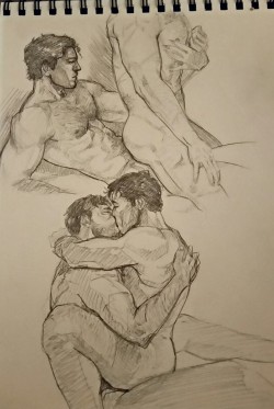 thedesertviking:  More superbat porn sketches.  I draw bottom!clark