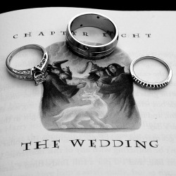 nerdygirllove:  Harry Potter wedding ring picture.