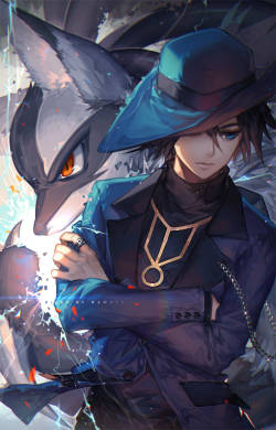 kawacy:  Lucario, I choose you. —Riley from Pokemon| fanart