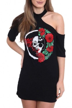 byetoyoua: Best-selling  Street Style Shirt Dresses ★   Skull