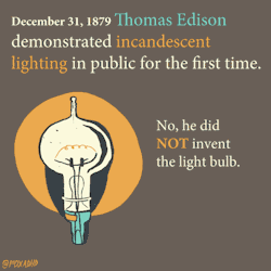 pollyguo:  foxadhd:  This Week in History: Thomas Edison Demonstrates