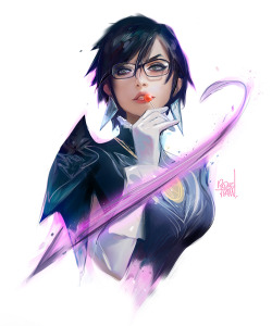 rossdraws: Drawing Bayonetta for this week’s video with a special