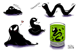 birdwithoutbones: drawing gooey blob venom makes me happy so