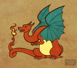 pkmnathon:   A little style play for Charizard! Inspired by