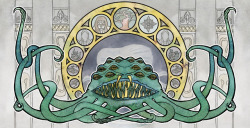 squirtleinwonderland: World of Warcraft - Art Nouveau set   Yogg