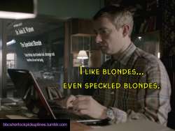 â€œI like blondes… even speckled blondes.â€