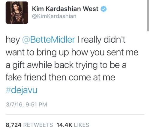 westshouse:  Never try to come for Kim Kardashian West  Oooh shit’s gettin’ real yo! Don’t mess with the queen.