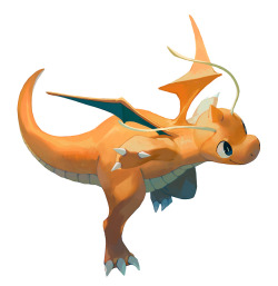 bluekomadori:a dragonite I painted like half a year ago my pokemon!