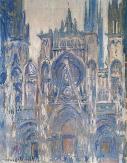 artist-monet: Rouen Cathedral, Study of the Portal by Claude