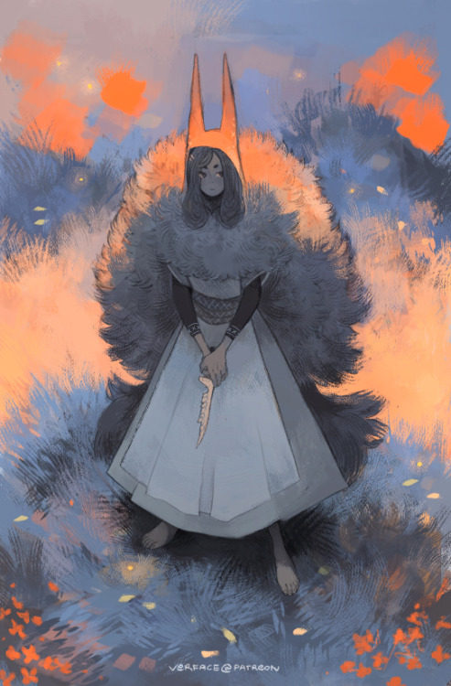 sticksandsharks:  O, Daughter of the Beast illustration for a