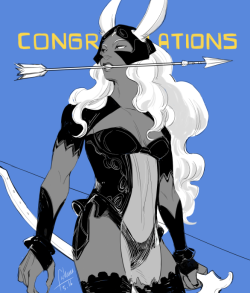 fishuus:fran’s longbow victory pose tho